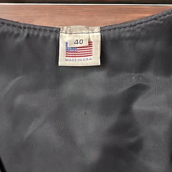 VTG Men’s Buffalo Nickel Snap Motorcycle Vest MADE IN USA Size 40 - Picture 8 of 12